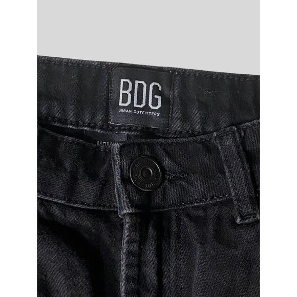 BDG Urban Outfitters Womens Mom High-Rise Jeans Waist 27 Black/Checkered Pattern - Picture 10 of 11